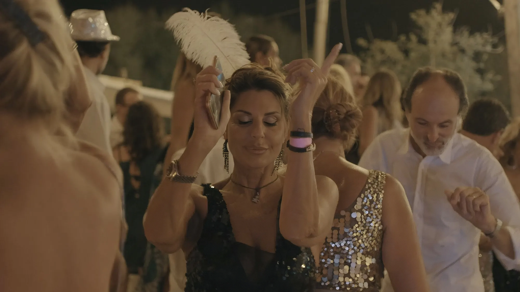 Video frame of a woman dancing from the I Love Disco event at Seven Apple, captured by Memento Agency – promotional event footage