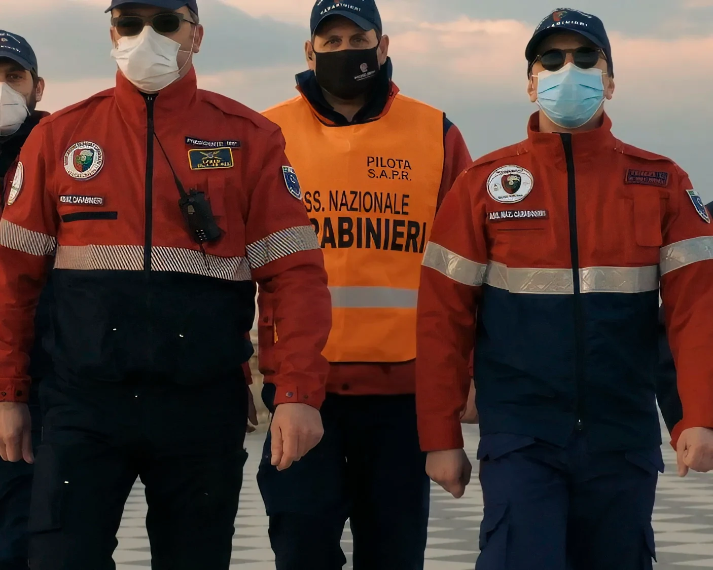 Medium shot of ANC Livorno volunteer during demo video shoot – community and documentary photography by Memento Agency