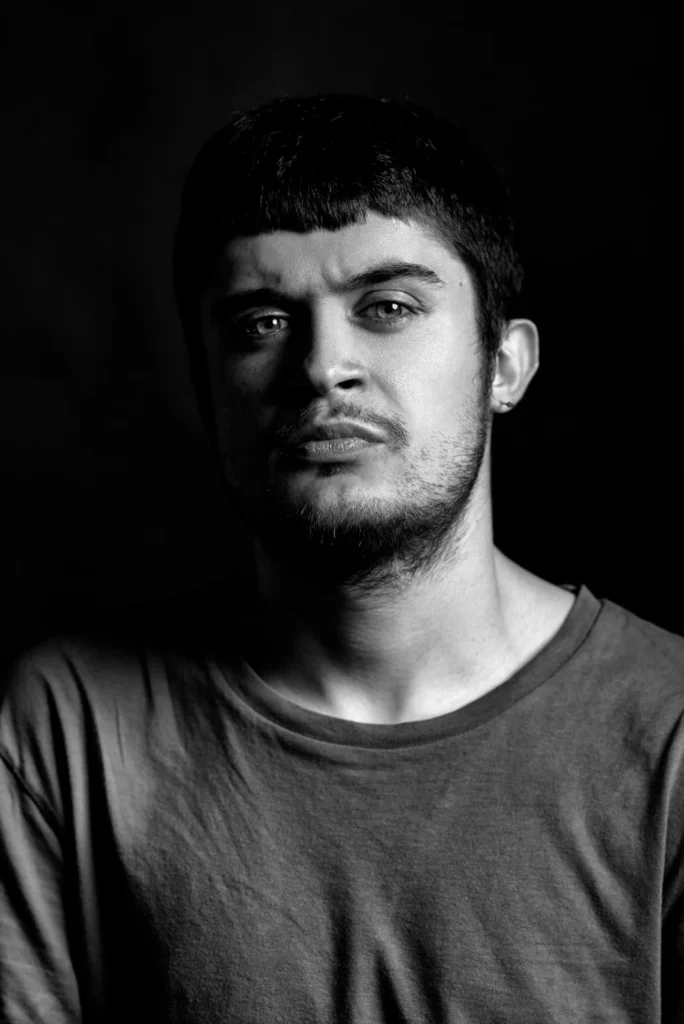 Portrait of Pietro Beltrami, founder of Memento Agency – professional black and white portrait photography